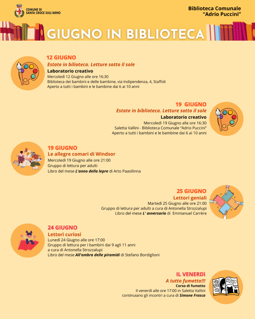 Giugno in biblioteca