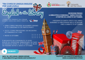 pubblicità English in the library